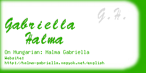 gabriella halma business card